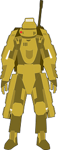 Futuristic soldier