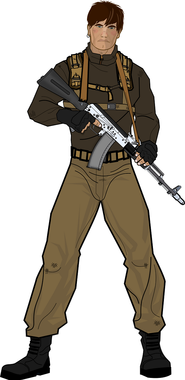 Elite military soldier