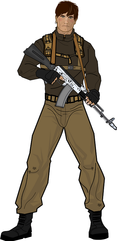 Elite military soldier