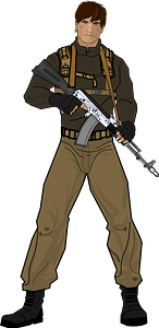Elite military soldier