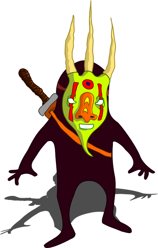 Ninja in Monster Mask
