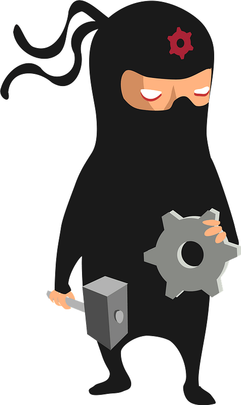 Ninja with a hammer