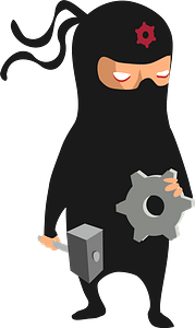 Ninja with a hammer
