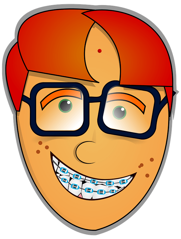 Nerd guy with glasses
