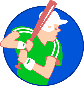Baseball player icon