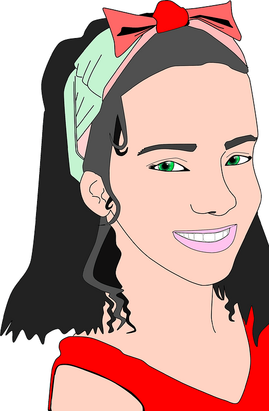 Smiling girl portrait