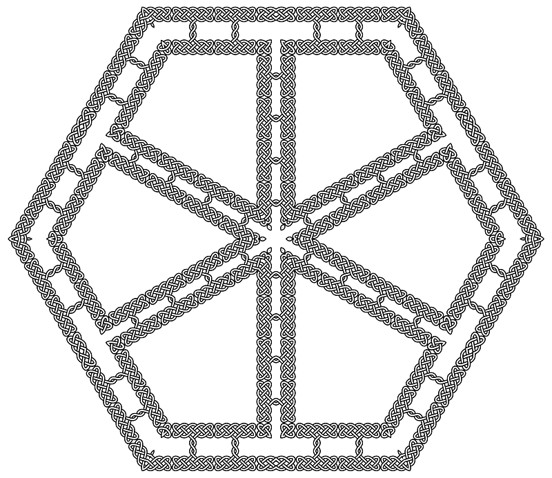 Celtic Knot Hexagon