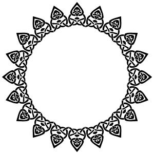 Celtic Knot Line Art Frame