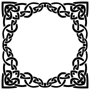 Celtic Knot Line Art Frame