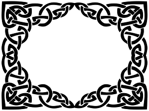 Celtic Knot Line Art Frame