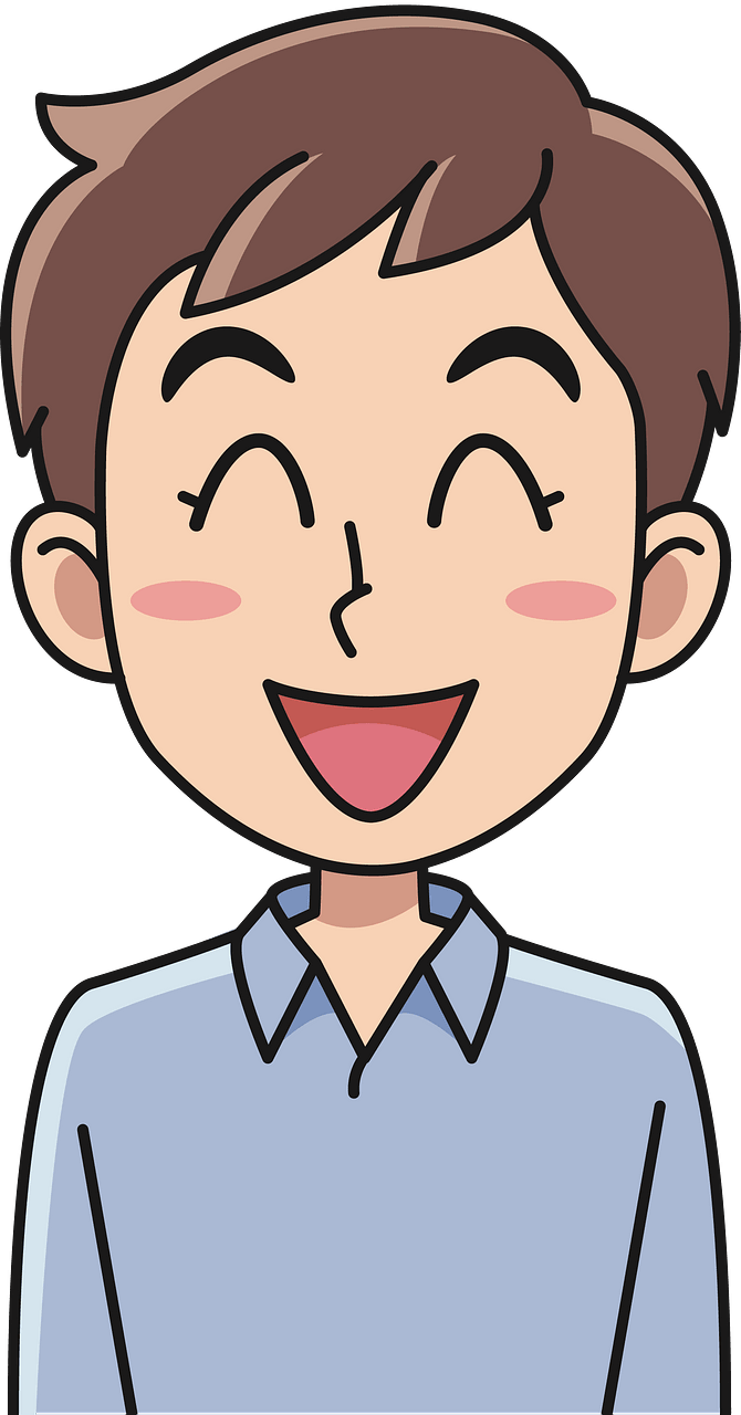 Laughing young man
