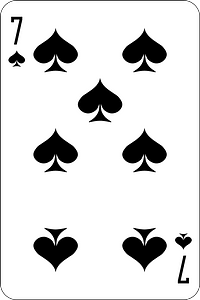 Seven of Spades - Free vector clipart images on creazilla.com