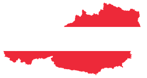 Austria Map Flag