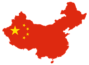 China Map Flag