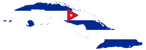 Cuba Map Flag