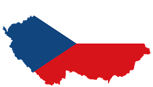 Czech Republic Map Flag