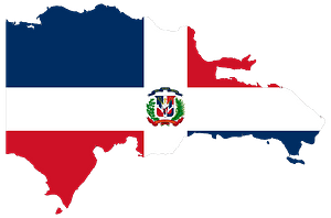 Dominican Republic Map Flag