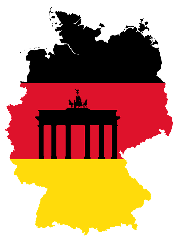 Germany Map Flag 2