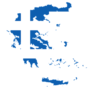 Greece Map Flag