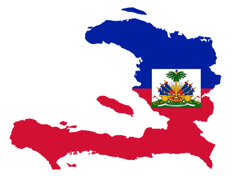 Haiti Map Flag