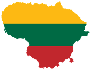 Lithuania Map Flag