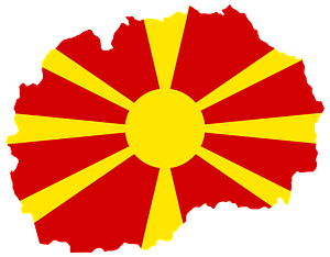 Macedonia Map Flag