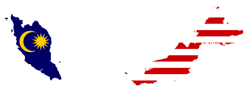 Malaysia Map Flag