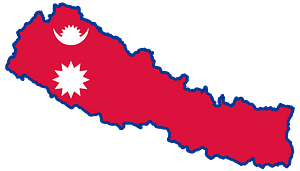 Nepal Map Flag