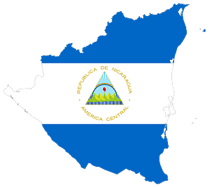 Nicaragua Map Flag