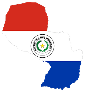 Paraguay Map Flag