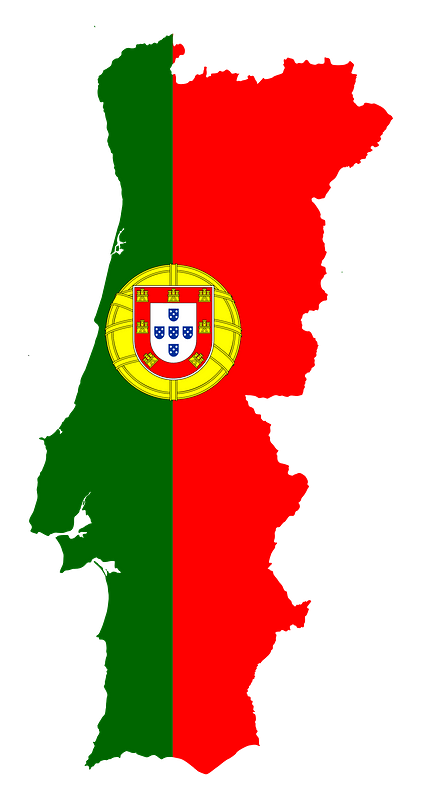Portugal Map Flag
