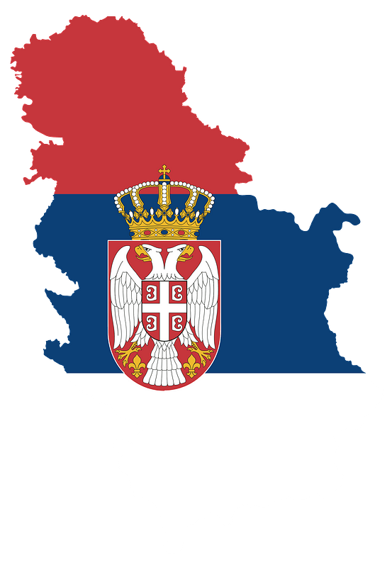 Serbia Map Flag Fixed