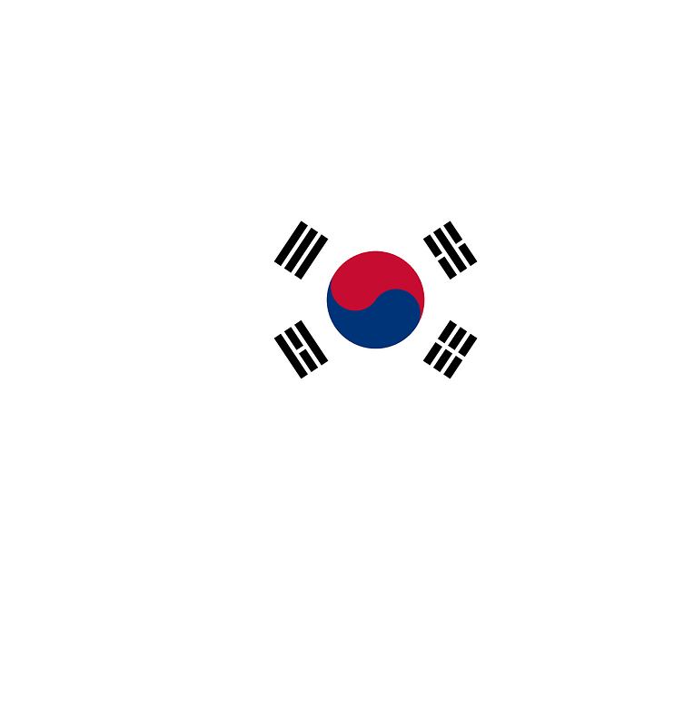 South Korea Map Flag