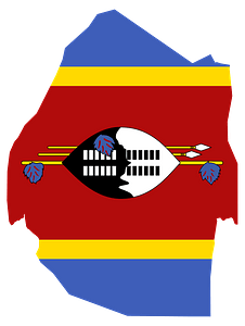 Swaziland Map Flag