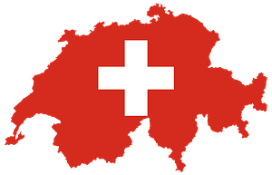 Switzerland Map Flag