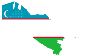 Uzbekistan Map Flag