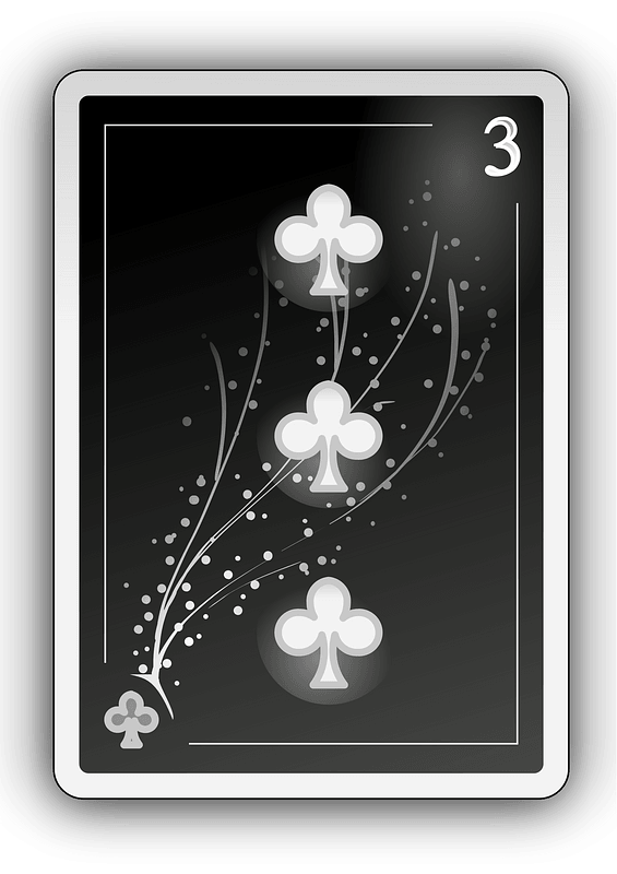 Three of Clubs - Free vector clipart images on creazilla.com