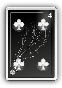 Four of Clubs - Free vector clipart images on creazilla.com