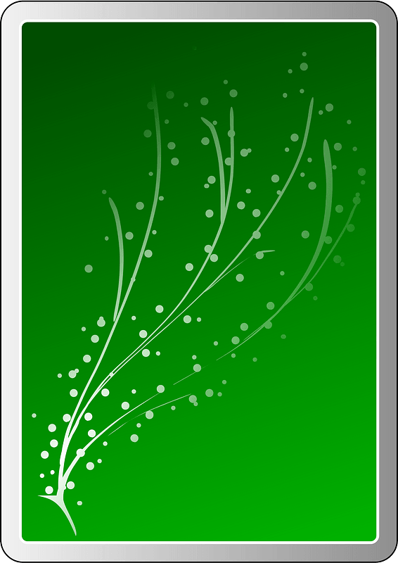 Back of a card green