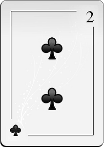 Two of Clubs - Free vector clipart images on creazilla.com