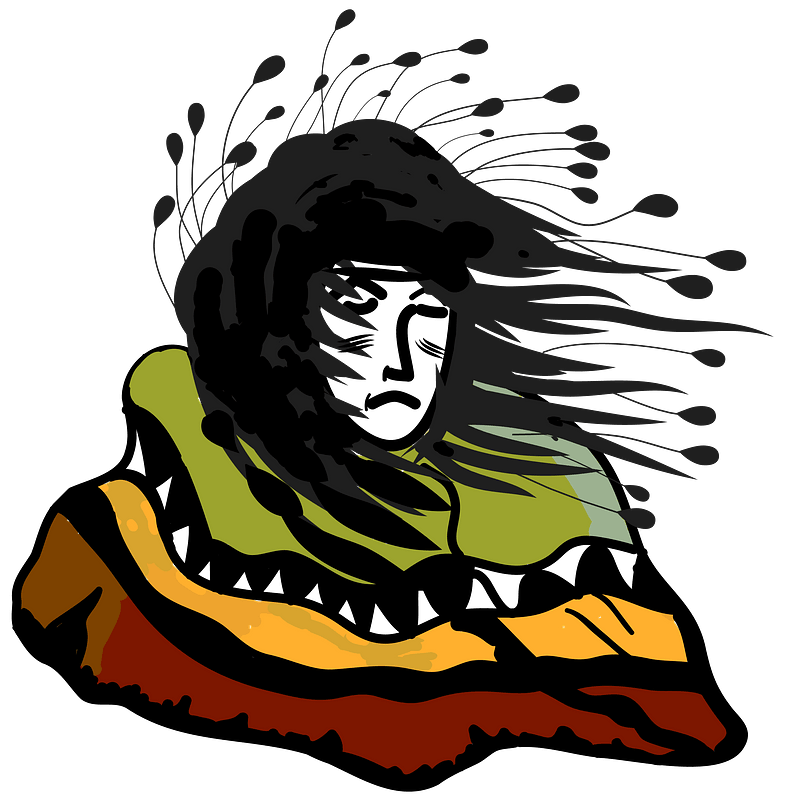 Artistic image of Native American