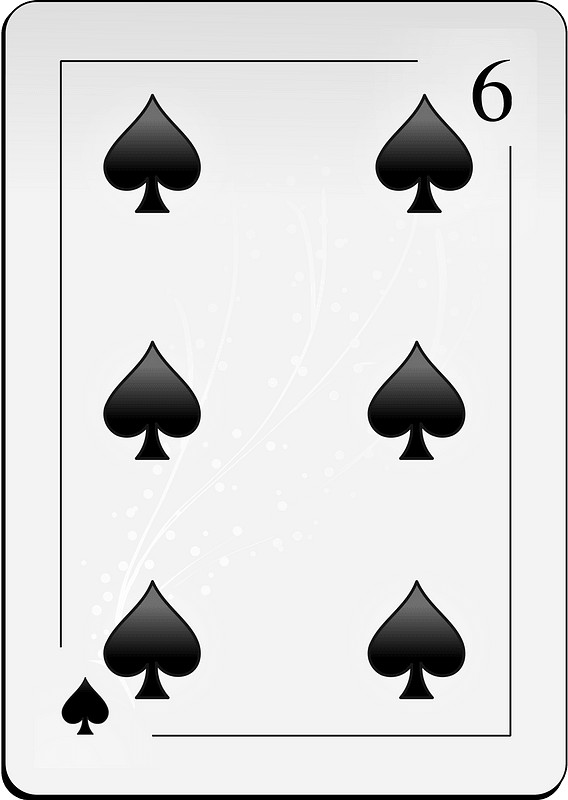 Six of Spades - Free vector clipart images on creazilla.com