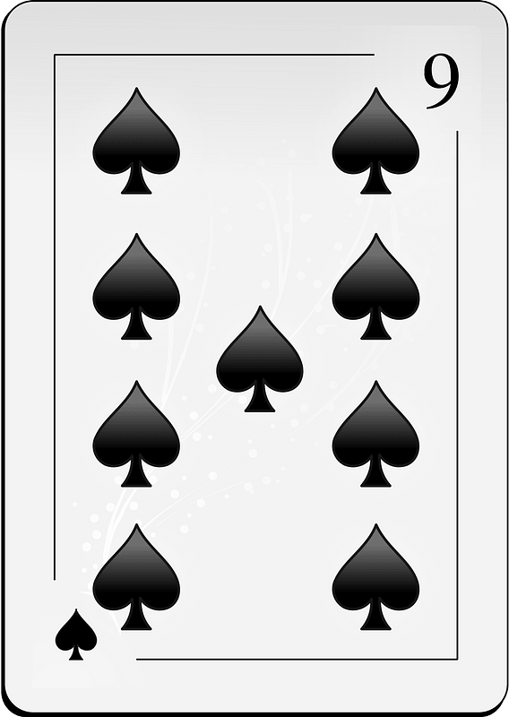 Nine of Spades - Free vector clipart images on creazilla.com