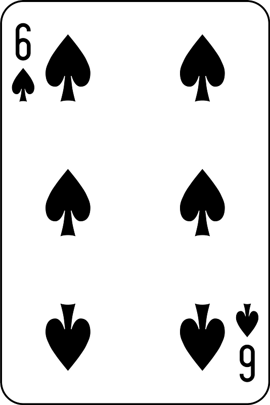 Six of Spades - Free vector clipart images on creazilla.com