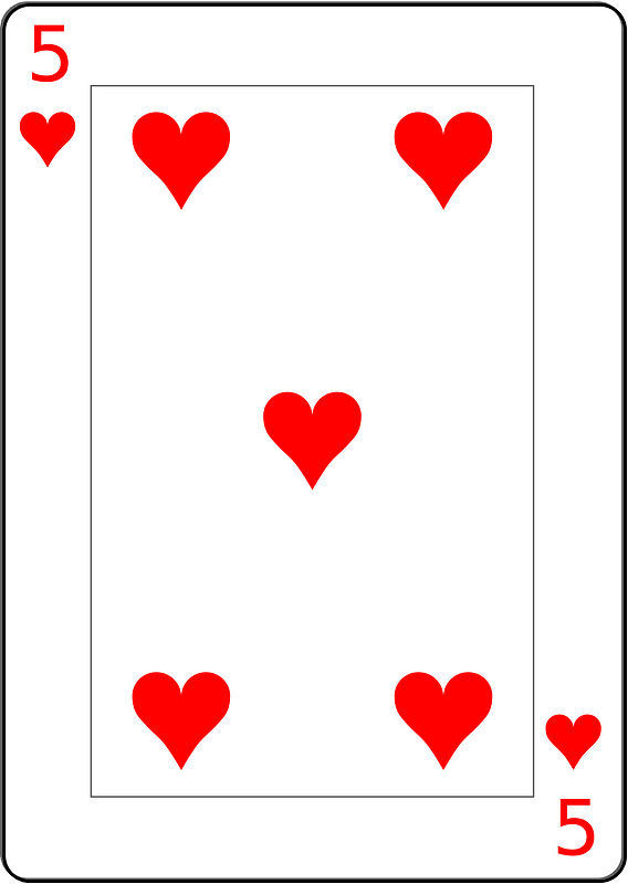 Five of Hearts