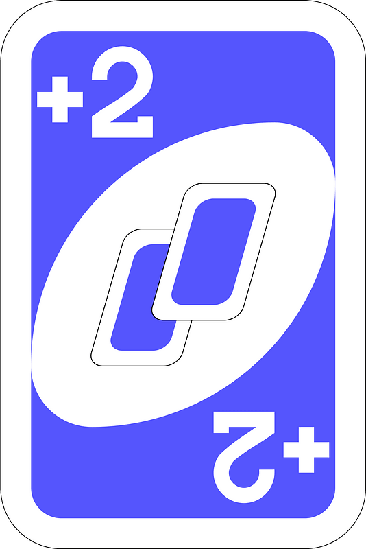 Blue Draw Two card