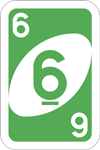 Green 6 card