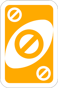 Yellow Skip card