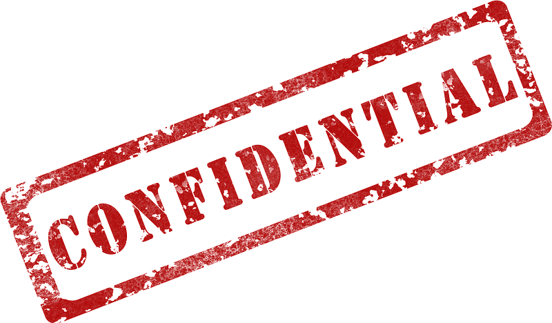 Confidential stamp