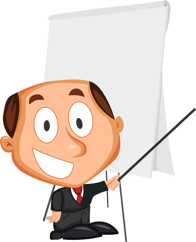 Businessman making presentation